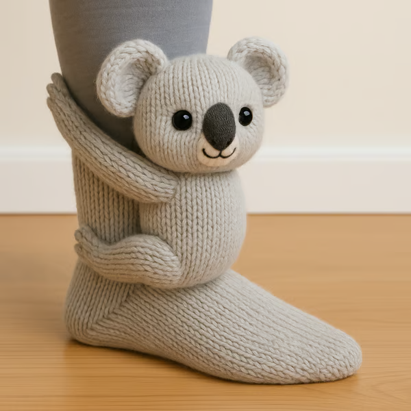 Louna™ | Chaussettes Peluche Douces à Motifs d’Animaux