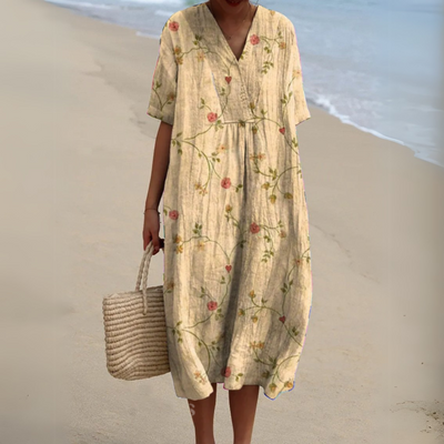 Audrey - Robe Fleurie Élégante