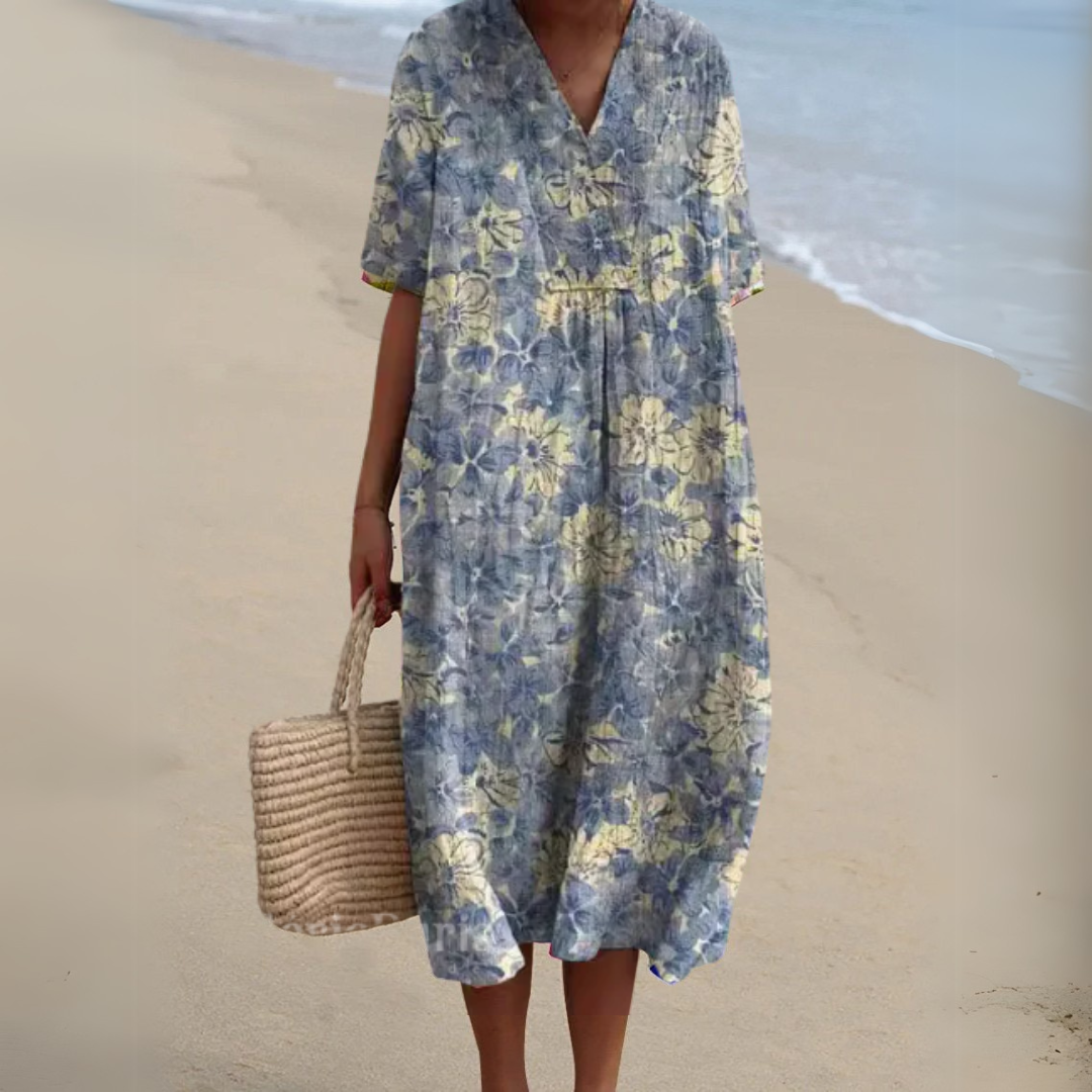 Audrey - Robe Fleurie Élégante