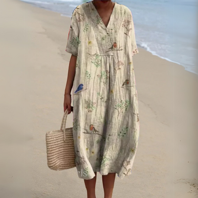 Audrey - Robe Fleurie Élégante