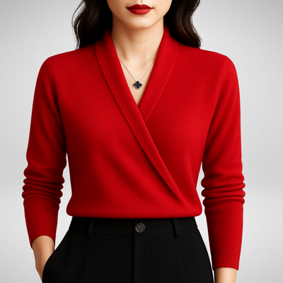 Camille | Pull Cache-Cœur Élégant