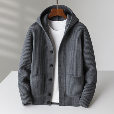 Marceau™ | Cardigan à Capuche en Maille Douce
