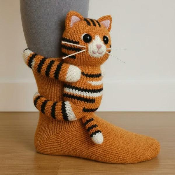 Louna™ | Chaussettes Peluche Douces à Motifs d’Animaux