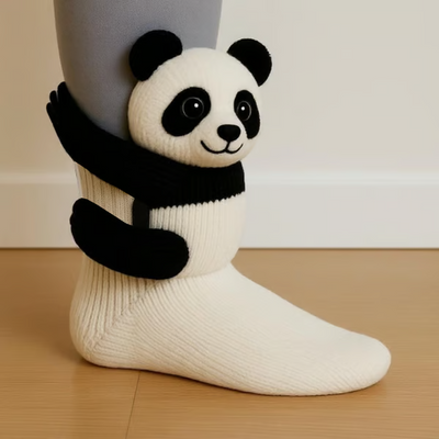 Louna™ | Chaussettes Peluche Douces à Motifs d’Animaux