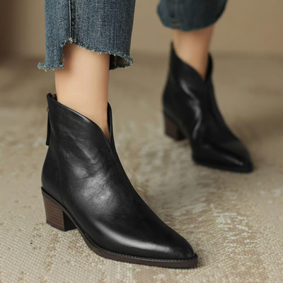 Claudine™ | Bottines de luxe à talon bas