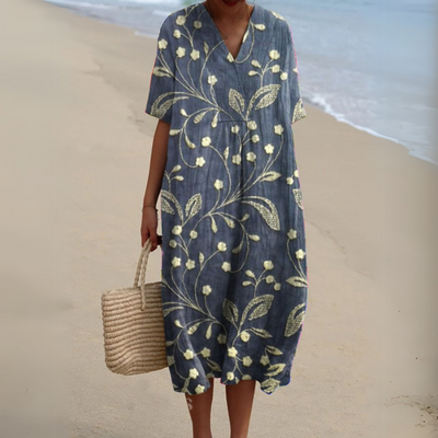 Audrey - Robe Fleurie Élégante