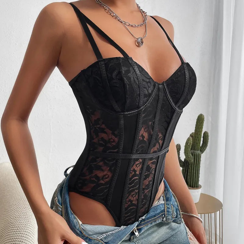 Celine | Body Corset Brodé