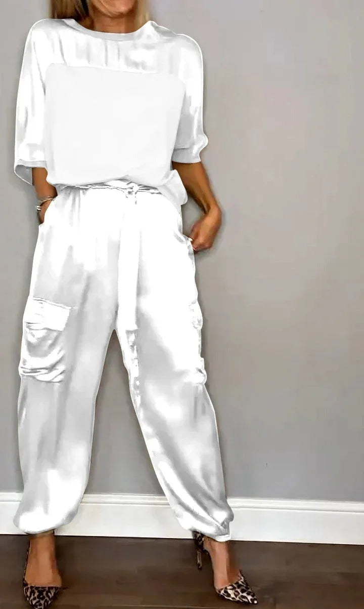 Evelina - Élégance Satinée Décontractée