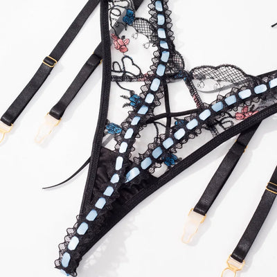 Juliette | Ensemble de Lingerie Française 3 Pièces