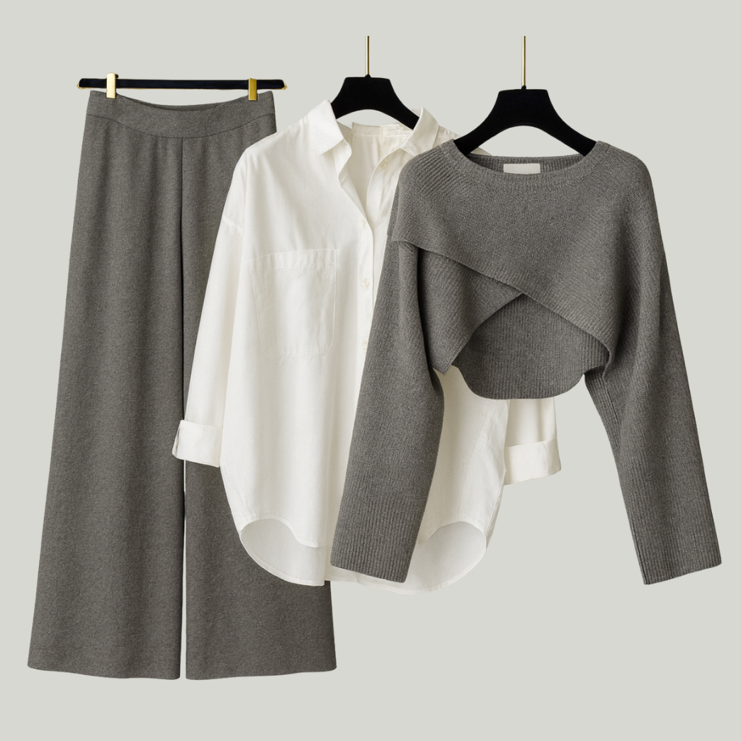 Deni | Ensemble trois pièces confortable