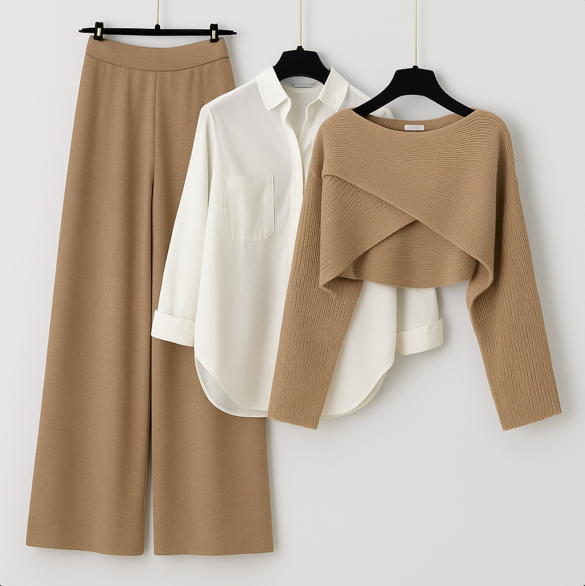 Deni | Ensemble trois pièces confortable