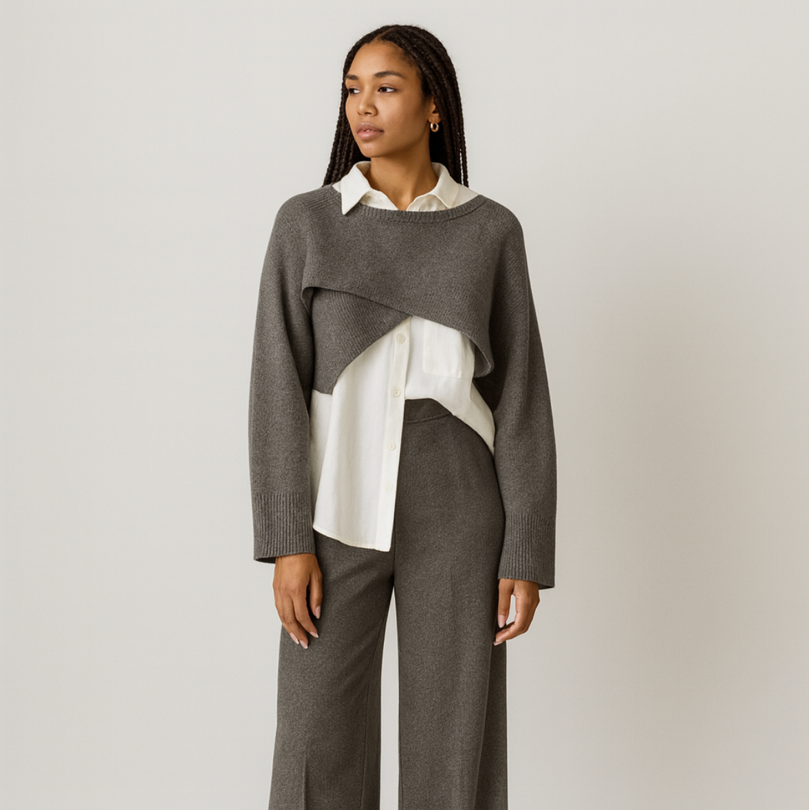 Deni | Ensemble trois pièces confortable