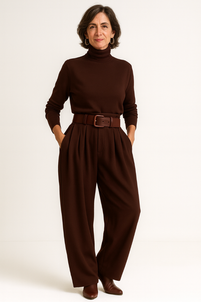 Juliet™ |  Ensemble col roulé & pantalon droit