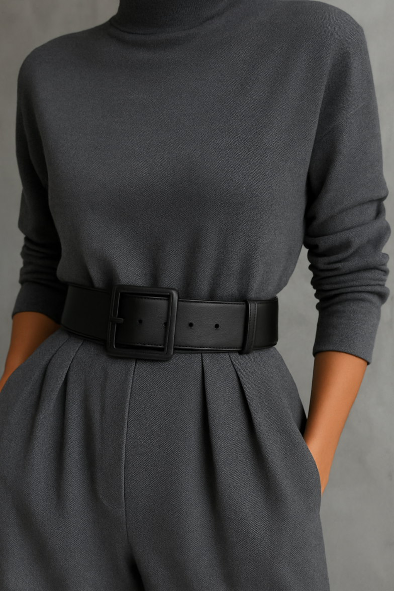 Juliet™ |  Ensemble col roulé & pantalon droit