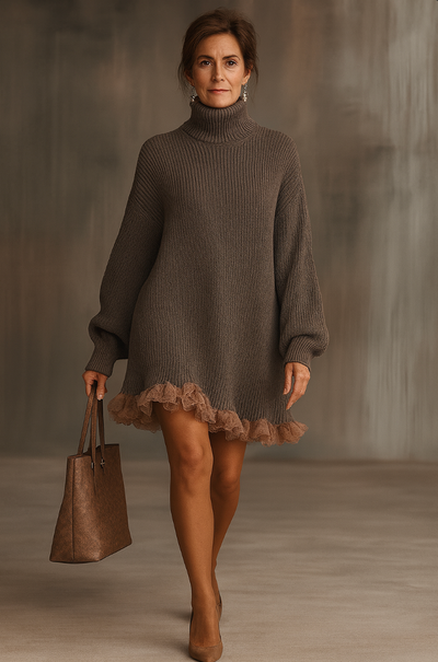 Nina™ | Robe Pull Élégante avec Volants