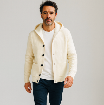 Marceau™ | Cardigan à Capuche en Maille Douce