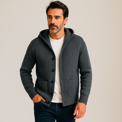 Marceau™ | Cardigan à Capuche en Maille Douce