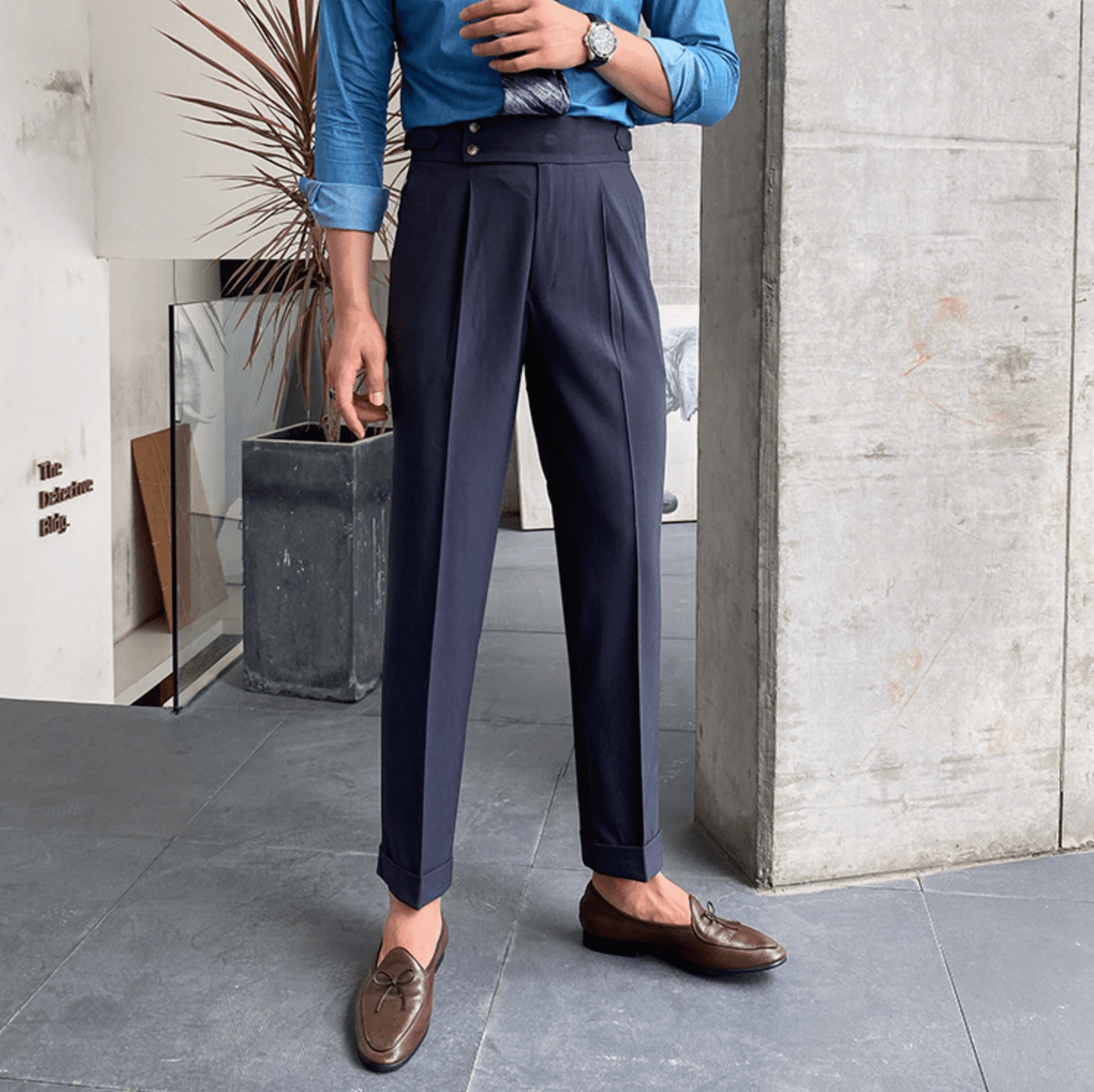 Edward - Pantalons Taille Haute Élégants