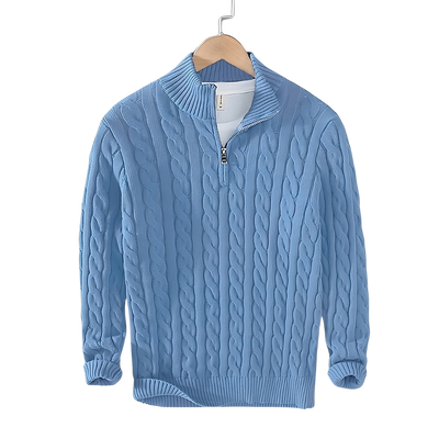 Anthony - Pull Torsadé Demi-Zip