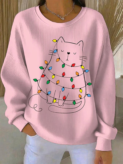 Alba | Pull de Noël avec motif chat