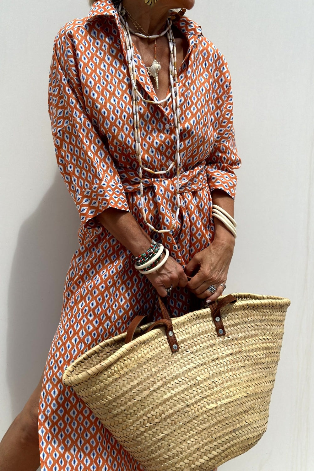 Anne - Élégante robe chemise à carreaux