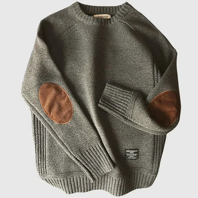 Étienne™ | Pull en Maille avec Renforts aux Coudes